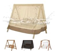 Cubierta para Columpio Porche Triangular,Cubierta Toldo con Marco en A,Cubierta Impermeable para Columpio Porche,Cubierta Impermeable Tela Oxford Columpio Porche Cubierta(Size:182X139X170CM,Color:Beig