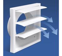 Cubierta para conducto de escape con ranura de ventilación con protección contra plagas para campana extractora, adecuada para sistemas de ventilación del hogar, incluyendo baños, cocinas, garajes y