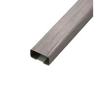 Cubierta para conductos de Cables, Canaletas for Cables de aleación de Aluminio, Paquete de 2, 1 m, Multicolor, Varios tamaños(Grey,80 * 40)