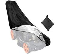 Cubierta para cortacésped, 76 x 25 x 57 x 44 pulgadas, fibra de poliéster 210D, impermeable,resistente a la intemperie, cubierta antipolvo, cubierta de tela para cortacésped