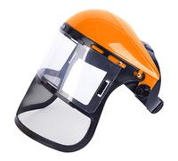 Cubierta para corte de césped, cubiertas antipolvo para trabajos de construcción | Cubierta frontal para corte Clear Vision reforzada con fo de acero, casco de malla, visera protectora trasp