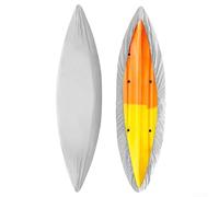 Cubierta para cubierta, 2-6 m, cubierta antipolvo para barco, impermeable, resistente a los rayos UV, Oxford 210D, ajuste seguro con correas, camping al aire libre pesca (7-8 pies, plateado)