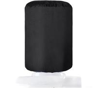 Cubierta para cubo dispensador de agua, resistente a la intemperie, al sol, resistente al polvo, tela Oxford, borde elástico, 28 x 28 x 38 cm, negro para exteriores (PVC 600D)