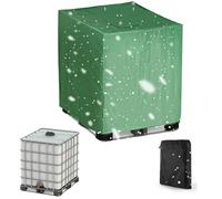 Cubierta para Depósito de Agua 300 /600/800/1000Litros,Cubierta de Contenedor IBC, 210D Oxford Cubierta Protectora Depósito Agua IBC,Funda para Deposito Barriles de lluvia(Size:600L :120*80*100CM,Co