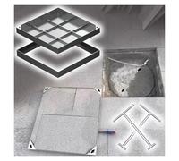 Cubierta para entrada y aparcamiento - Tapa invisible para tanque séptico con gancho de elevación 860 x 550 mm Heavy Du Silver H para pasarelas diseño robusto y resistente a la intemperie