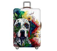 Cubierta para Equipaje,Grafiti,Animales,Flores,Funda Maleta De Viaje,Funda Protectora para Malet,Funda para Maleta EláStica,Luggage Cover para Equipaje De 18-32 Pulgadas (Blanco,L(25-28inch))