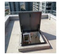Cubierta para escotilla de ático con barra de soporte hidráulico, manija de puerta de entrada de sótano para mantenimiento residencial e industrial de accesos
