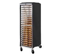 Cubierta para estante de panaderos, 23 x 28 x 64 pulgadas, protector resistente al desgarro, cubierta de almacenamiento de alta densidad para el hogar, cocina, restaurante, panadería, organizador de