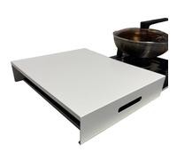 Cubierta para Estufa de Gas Cubierta para Cocina de Gas Protectora, Noodle Board con Asa y Patas Antideslizantes, Cubierta para Placa de Inducción como Cubierta(White,40x50x7cm (15.8x19.8x2.8in))