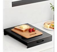 Cubierta para Estufa de Gas Tapa Protectora Duradera Estufa EléCtrica para Alojamientos de Alquiler, Viviendas Pequeñas, Encimeras Cocina, Fácil Limpiar(Black,L15.75xW18.9xH2.76IN)