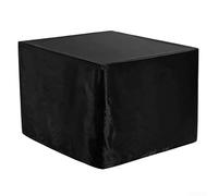 Cubierta para estufa de jardín al aire libre, cubierta antipolvo de tela Oxford 210D para protección contra la intemperie, protector de parrilla de patio negro para uso en exteriores (112 x 112 x 56