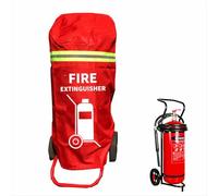Cubierta para extintor de incendios para carrito - Funda protectora de seguridad contra incendios con ruedas, accesorio duradero resistente a arañazos y arañazos (se adapta a 75 libras, 1 unidad)