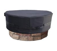 Cubierta para fogatas al aire libre, cubierta redonda para lavabo de incendios 600D, resistente al agua, cubiertas para lavabo de incendios al aire libre, cubiertas para chimenea exterior para