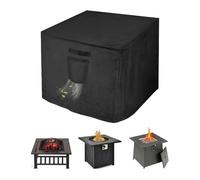 Cubierta para Fogón Exterior - Funda Impermeable para Mesa de Fuego y Barbacoa | Protector Portátil Cuadrado para Jardín Camping Patio Terraza Balcón