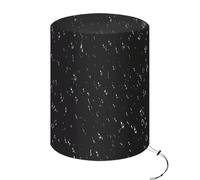 Cubierta Para Fogón - Protector De Tela Oxford Resistente Negro Con Cordón | Protector De Hojas Ajustado, Resistente A La Lluvia Y Al Polvo, Impermeable Para Exteriores, Para Fogatas De Patio Y Patio