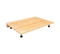 Cubierta para fogones de bambú, tabla de cortar con 4 patas de apoyo extraíbles, placa de cubierta para casas, dormitorios, apartamentos pequeños y caravanas, 75 x 54 x 10 cm