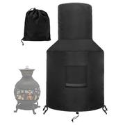 Cubierta para fosa de fuego al aire libre - Tapa de chimenea resistente a la intemperie, accesorio exterior portátil | Tapa de orificio de protección completa para incendios con cierre de carreras, S