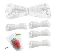 Cubierta Para Fresas 50 Unidades Transparentes Reutilizables de Ventilación