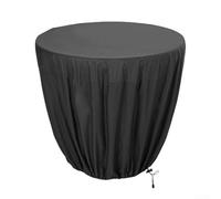 Cubierta para fuente de jardín con ajuste ajustable, para proteger tu decoración al aire libre de la lluvia y el sol (negro, 91 x 107 cm)