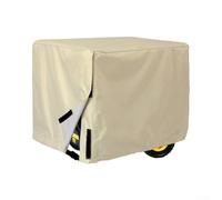 Cubierta para generador para almacenamiento al aire libre, resistente a la intemperie, tela Oxford, protección con correas inferiores cosidas, diseño impermeable (beige)