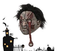 Cubierta para - Halloween Scary Zombie Head | Accesorio de cosplay de látex realista para adultos, mujeres, juego de rol, bromas, noches de cine, casa encantada, sala de escape, cost