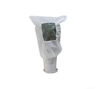 Cubierta para heladas de plantas de invierno de 300 × 300 cm, tela no tejida aislada con ventana de vista, cordón con cremallera para árboles y arbustos de jardín, anticongelante (100 x 100 cm)
