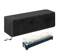 Cubierta para hoguera - Cubierta rectangular para hoguera de patio, protección UV, accesorios de parrilla | Protección impermeable para muebles de jardín, fundas de mesa de fuego resistentes, para