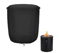Cubierta para hoguera, manta para calentador de patio, 24 x 27 pulgadas, cubiertas aislantes redondas, material resistente a la decoloración e impermeable para columna de fuego, parrilla de propano