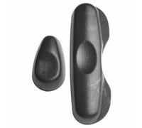 Cubierta para interruptor de asiento eléctrico, borde de botón frontal, acabado de plástico, opciones de color negro, beige y gris, compatible con V33 V73 V93 V97 (negro)