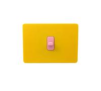 Cubierta para interruptor de enchufe de superficie lisa impresa en 3D | Panel único, 4.9 x 3.15 pulgadas, adorno de pared con mango de forma única