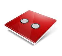 Cubierta para interruptor - Rojo 2 botones - Diamond