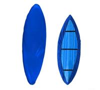 Cubierta para kayak 420D, impermeable, resistente, resistente a los rayos UV, para canoa, bote, almacenamiento al aire libre, 2,6 m-5 m, azul (2,6-3 m)