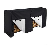 Cubierta para leña al aire libre impermeable y a prueba de polvo con protección a prueba de nieve, fabricada con material de tela Oxford de larga duración (244 x 61 x 107 cm)