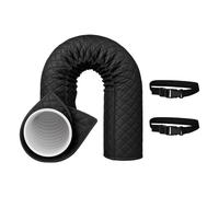 Cubierta para manguera de aire acondicionado portátil - Revestimiento para tubo aislado de 150 x 52 cm, manguito con barrera térmica para cargas pesadas, para tubos de CA impermeable y antipolver