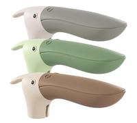 Cubierta para manija de puerta, parachoques de silicona con diseño de pájaro, flexible que absorbe los golpes, fundas de seguridad para el hogar y la oficina, protectores decorativos para guarderías