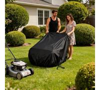 Cubierta Para Máquina Cortadora De Césped: Escudo Impermeable De Calidad, Protección Resistente Para Exteriores | Protector Contra El Polvo Para Cortacésped De Tela Oxford 600D, Refugio Resist