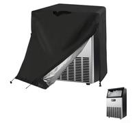 Cubierta para máquina de hielo, cubierta antipolvo Oxford resistente con asas de montaje lateral, kit de máquina de hacer hielo impermeable con revestimiento de poliuretano