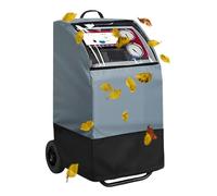 Cubierta para máquinas de recuperación de refrigerante | Protección para todo el año con cintas de tracción, cubierta resistente con ventana transparente, para casa, exterior, jardín, terraza, patio