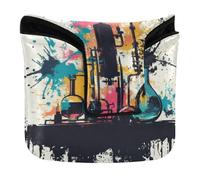 Cubierta para mazo de putter, cierre magnético, fundas para mazo, cuadrado, piel sintética, impermeable, juego de productos químicos científicos