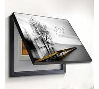 Cubierta para medidor eléctrico, panel eléctrico oculto, caja de distribución eléctrica, caja decorativa para restaurante, sala de estar, dormitorio, cubierta decorativa para panel eléctrico