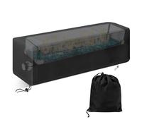 Cubierta para mesa de fuego para barbacoa, refugio impermeable, cubierta cuadrada resistente al desgaste para exteriores, terraza, balcón, playa, jardín, portón trasero, patio, camping, caravana