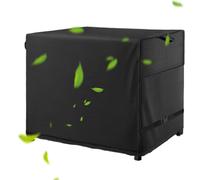 Cubierta para mesa de patio, impermeable, cuadrada, 51,97 x 24,02 x 35,04 pulgadas, resistente a los rayos UV, resistente a los rayos UV, con cadena, duradera protección al aire libre para jardín y