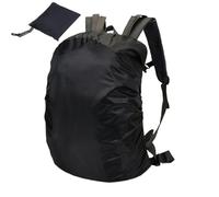 Cubierta para mochila de peces de lluvia, 40 x 20 x 60 cm, poliéster plateado, fijación cruzada, resistente a las lágrimas, perfecta para bolsas de 45 l, senderismo, senderismo, escalada, camping