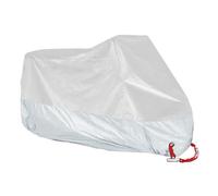 Cubierta para Moto 190T Negro Azul Diseño Cubiertas de Motocicleta Motores Lluvia Cubierta Protectora de Nieve Interior Exterior ML XL XXL XXXL 4XL(All Silver,4XL)