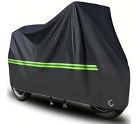 Cubierta para Motocicleta para MBK Booster 50 12-Inch, Cubre Moto Cubierta, con Banda Reflectante a Prueba de Sol Agua Lluvia Polvo Viento Nieve Excremento de Pájaro