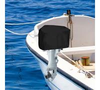 Cubierta para motor de barco con tela Oxford impermeable 210D resistente y forro interior de PVC suave para evitar arañazos y proporcionar una protección completa (56 x 30 x 40 cm)