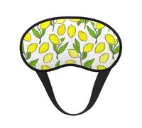 Cubierta para ojos con bloqueo de luz amarilla con estampado de limones frescos para adultos y niños, para viajes, uso diario, siesta, insomnio, camping