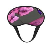 Cubierta para ojos con bloqueo de luz para adultos y niños, diseño de mariposas, flores, para viajes, uso diario, siesta, insomnio, camping