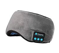 Cubierta para Ojos para Dormir con, Esponja para Reproducir Música, Almohadilla para Ojos para Dormir, Reducción de Ruido para Uso Doméstico (Gris)