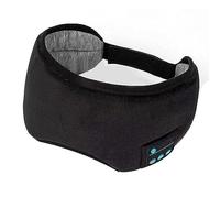 Cubierta para Ojos para Dormir con, Esponja para Reproducir Música, Almohadilla para Ojos para Dormir, Reducción de Ruido para Uso Doméstico (Negro)